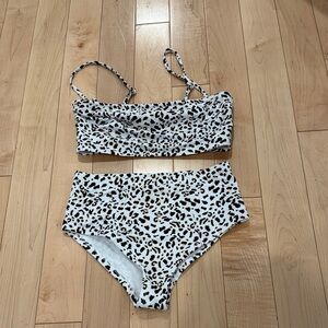 Rhythm made for adventure 2 piece bandeau Leopard Print Bikini Set